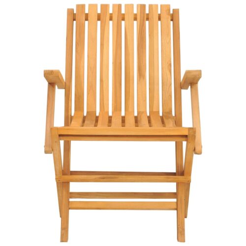 Folding Garden Chairs 2pcs 61x67x90cm Solid Wood Teak - Image 4