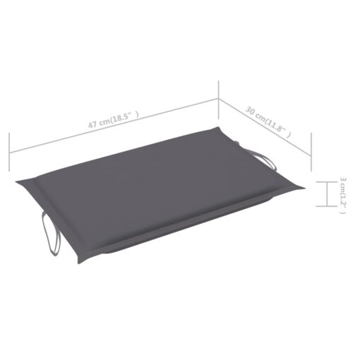 Garden Sun Lounger with Table Cushion Solid Wood Acacia - Image 10