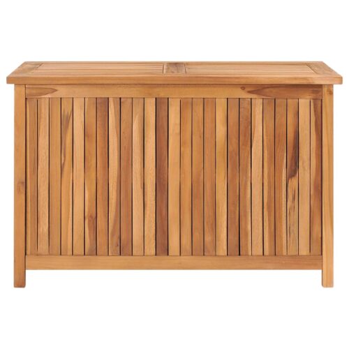 Garden Storage Box 90x50x58cm Solid Teak Wood - Image 2
