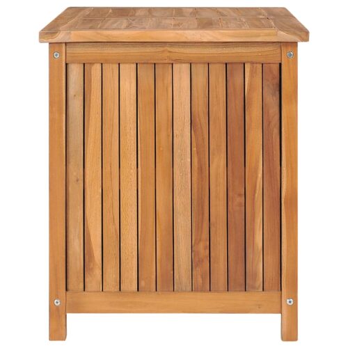 Garden Storage Box 90x50x58cm Solid Teak Wood - Image 3