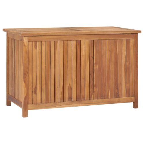 Garden Storage Box 90x50x58cm Solid Teak Wood - Image 4