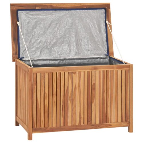 Garden Storage Box 90x50x58cm Solid Teak Wood - Image 5
