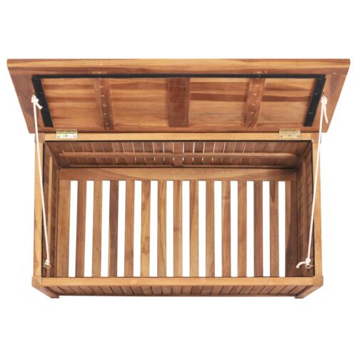 Garden Storage Box 90x50x58cm Solid Teak Wood - Image 6