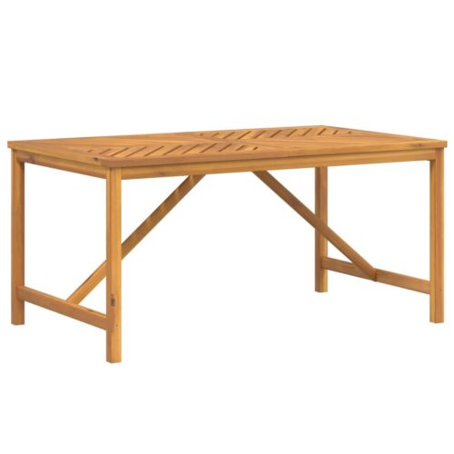 Garden Dining Table 150x90x74cm Solid Wood Acacia