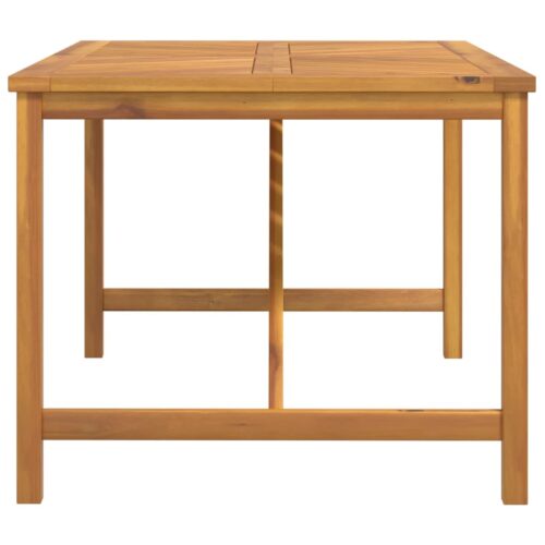 Garden Dining Table 150x90x74cm Solid Wood Acacia - Image 4
