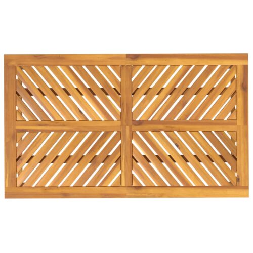 Garden Dining Table 150x90x74cm Solid Wood Acacia - Image 5