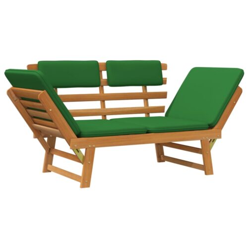 Garden Bench with Cushions 2-in-1 190cm Solid Acacia Wood - Image 5