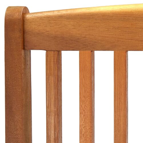 Folding Outdoor Chairs 4pcs Solid Acacia Wood - Image 8