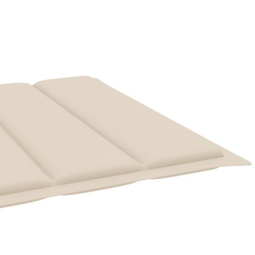 Garden Sun Lounger with Cushion Solid Acacia Wood - Image 4