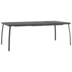 Garden Table Anthracite 200x100x72cm Steel Mesh