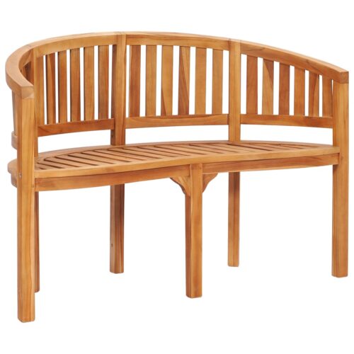 Banana Bench 120cm Solid Teak Wood