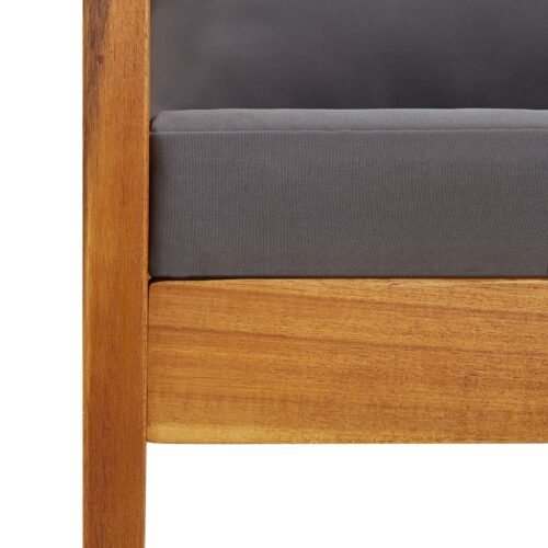Garden Chairs with Cushions 2pcs Solid Acacia Wood - Image 6