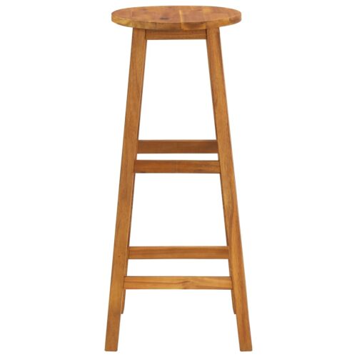 Bar Stools 6pcs Solid Acacia Wood - Image 3