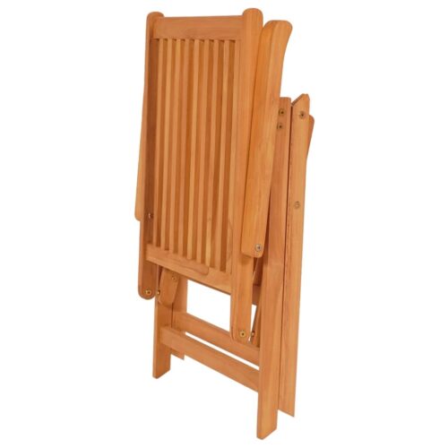 Garden Chairs 2pcs with Anthracite Cushions Solid Teak Wood - Image 5