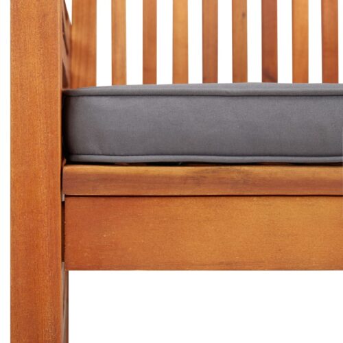 Garden Dining Chairs with Cushions 2pcs Solid Acacia Wood - Image 6