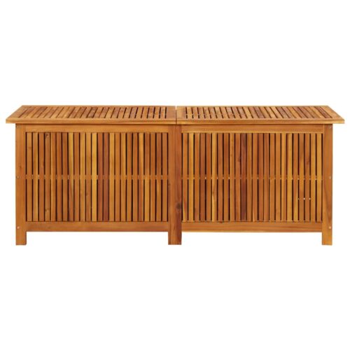 Garden Storage Box 150x50x58cm Solid Wood Acacia - Image 2