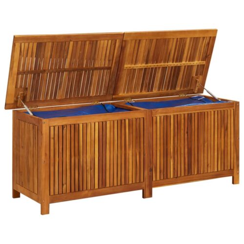 Garden Storage Box 150x50x58cm Solid Wood Acacia - Image 5