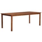 Garden Table 200x100x74cm Solid Acacia Wood