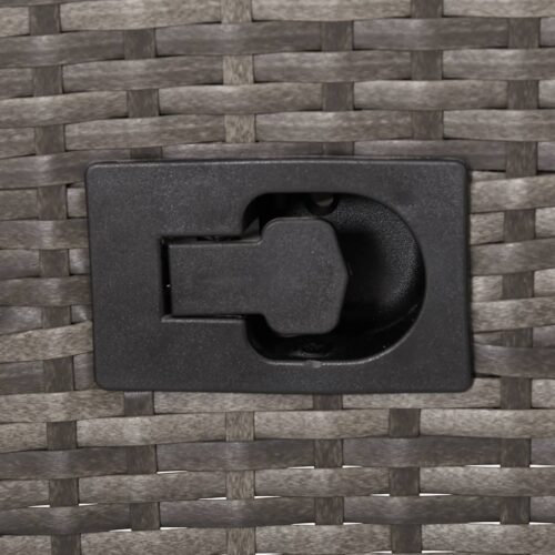 Outdoor Chairs 2pcs with Cushions Poly Rattan Grey - Image 11