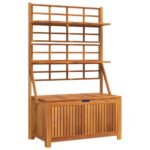 Storage Box with Trellis 99x50x160cm Solid Wood Acacia