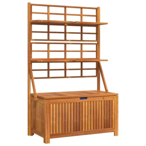 Storage Box with Trellis 99x50x160cm Solid Wood Acacia