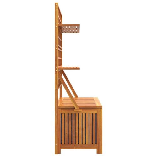 Storage Box with Trellis 99x50x160cm Solid Wood Acacia - Image 6