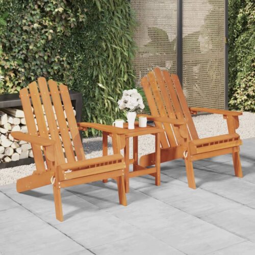 Garden Adirondack Chairs 2pcs Solid Wood Acacia - Image 10
