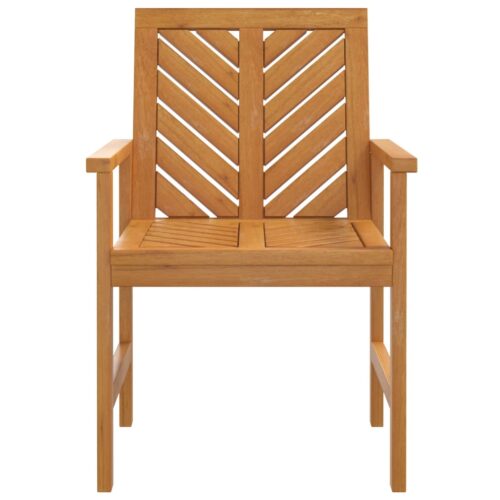Garden Dining Chairs 3pcs Solid Wood Acacia - Image 4
