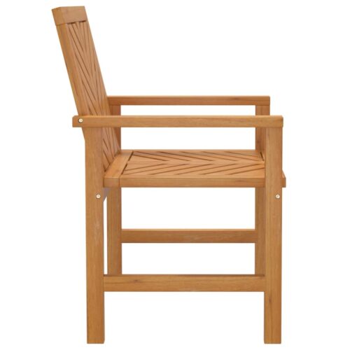 Garden Dining Chairs 3pcs Solid Wood Acacia - Image 5
