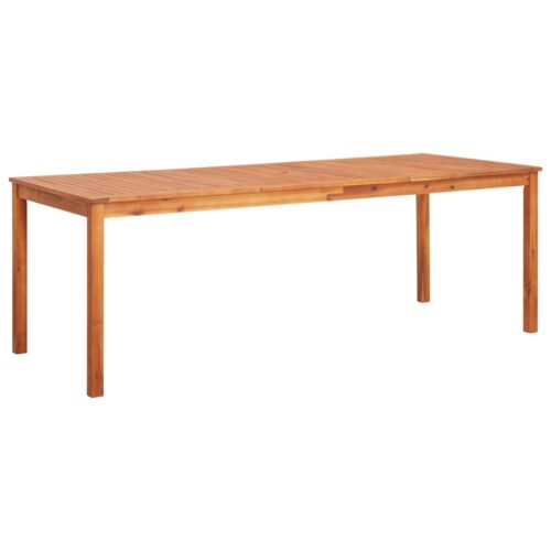 Garden Table 215x90x74cm Solid Acacia Wood