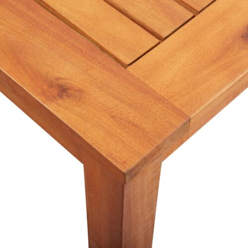 Garden Table 215x90x74cm Solid Acacia Wood - Image 5