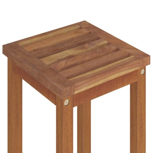 Bar Stools 6pcs Solid Wood Acacia - Image 4