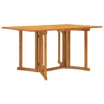 Folding Butterfly Garden Table 150x90x75cm Solid Wood Teak