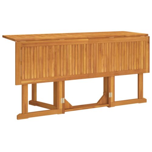 Folding Butterfly Garden Table 150x90x75cm Solid Wood Teak - Image 3