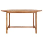 Garden Table 150x76cm Solid Teak Wood