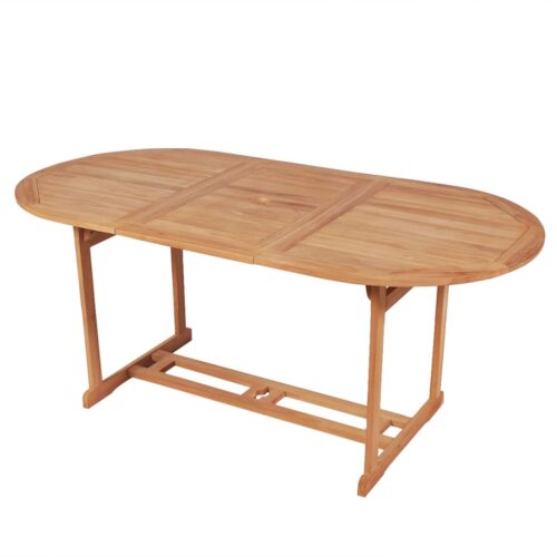 Garden Table 180x90x75cm Solid Teak Wood