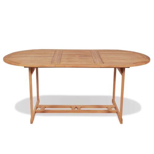 Garden Table 180x90x75cm Solid Teak Wood - Image 2
