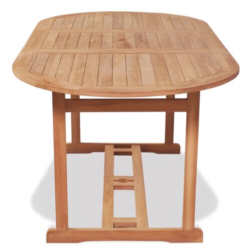 Garden Table 180x90x75cm Solid Teak Wood - Image 3