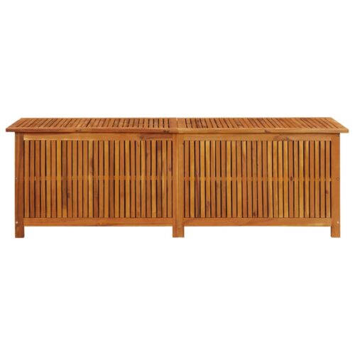 Garden Storage Box 175x50x58cm Solid Wood Acacia - Image 2