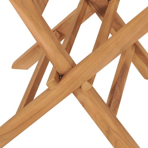 Folding Garden Chairs 4pcs Solid Wood Teak - Image 8