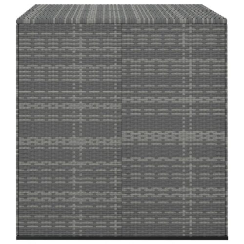 Garden Cushion Box PE Rattan 100x97.5x104cm Grey - Image 2