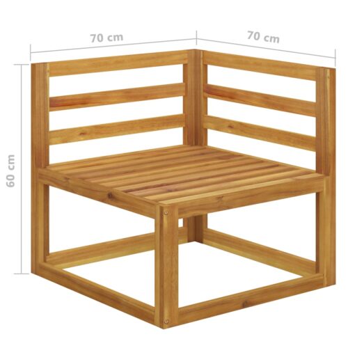 2-seater Garden Bench with Cream White Cushions - Image 6