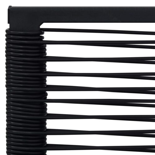 Garden Chairs 4pcs PVC Rattan Black - Image 6