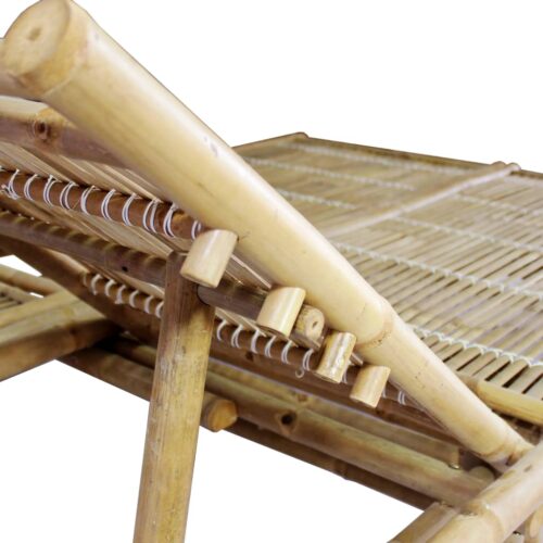2-Person Sun Lounger Bamboo - Image 5