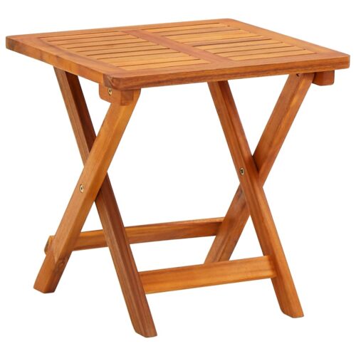 Garden Sun Lounger with Table Cushion Solid Wood Acacia - Image 5