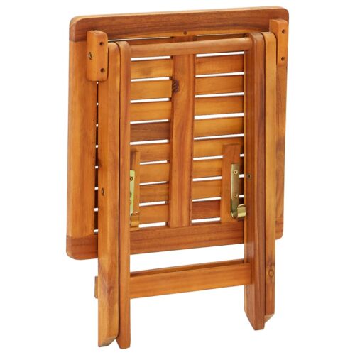 Garden Sun Lounger with Table Cushion Solid Wood Acacia - Image 7