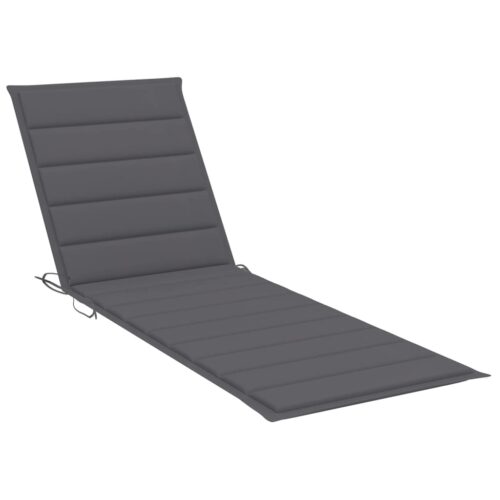 Garden Sun Lounger with Table Cushion Solid Wood Acacia - Image 8