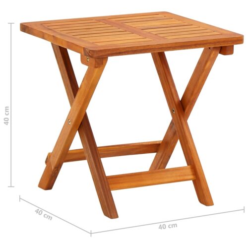 Garden Sun Lounger with Table Cushion Solid Wood Acacia - Image 10