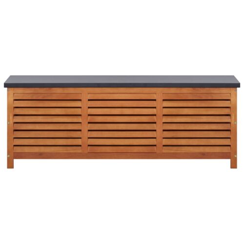 Garden Storage Box 150x50x55cm Solid Eucalyptus Wood - Image 2