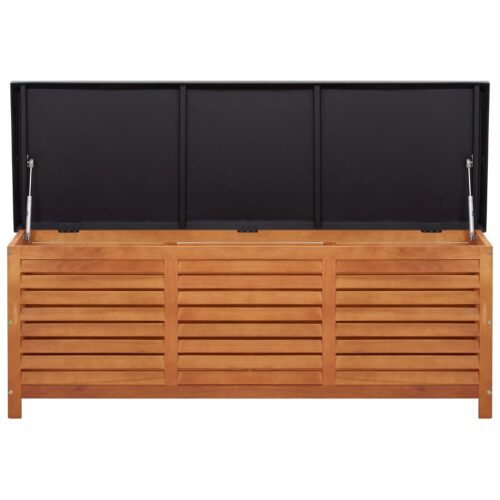 Garden Storage Box 150x50x55cm Solid Eucalyptus Wood - Image 5
